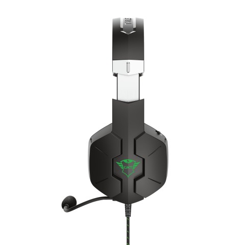 Trust GXT 323X Carus Auricolare Cablato A Padiglione Gaming Nero, Verde