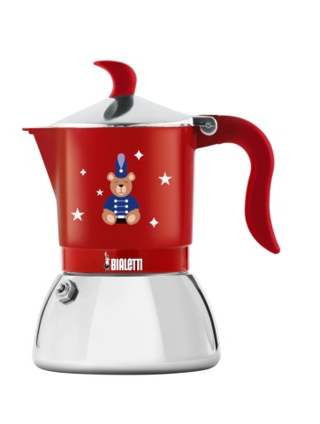 Bialetti 6651 caffettiera manuale Moka 0,473 L Rosso, Acciaio inox