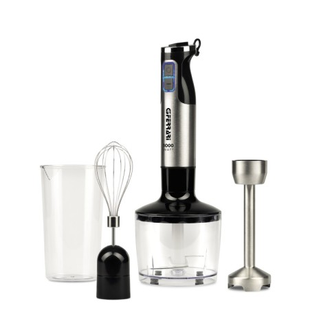 G3 Ferrari G20143 frullatore Frullatore ad immersione 1000 W Nero, Acciaio inox