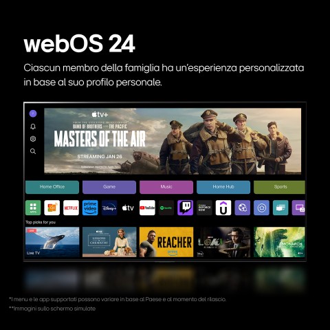 LG OLED B4 AI 48'' Serie OLED48B46LA,TV 4K, 4 HDMI, Dolby Vision, SMART TV 2024