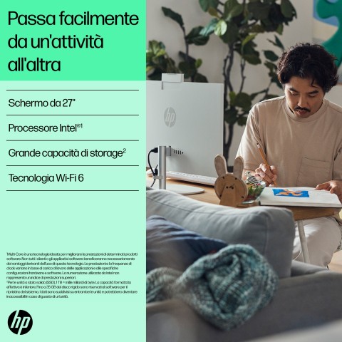HP 27 inch All-in-One 27-cr0053nl PC Intel® Core™ i5 i5-1335U 16 GB DDR4-SDRAM 512 GB SSD Windows 11 Home