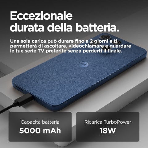 Motorola moto g15 17,1 cm (6.72") Doppia SIM Android 15 4G USB tipo-C 8 GB 512 GB 5200 mAh Blu marino