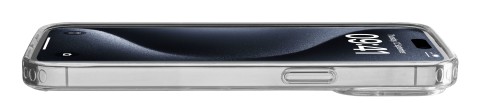 Cellularline Clear Strong - iPhone 15 Pro Max Custodia rigida con bordi in gomma