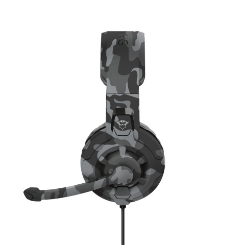 Trust GXT 411K Radius Auricolare Cablato A Padiglione Gaming Nero, Grigio, Bianco