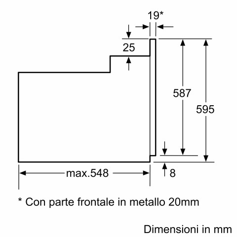 Bosch Serie 2 HBF011BR0 Forno da incasso 60 x 60 cm Acciaio Classe A