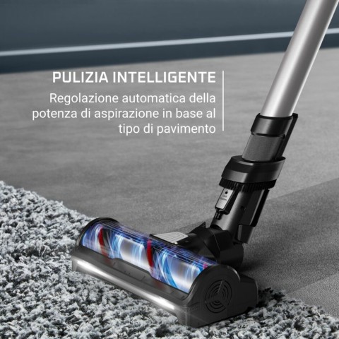 Rowenta RH9A32 Aspirapolvere a bastone 2 in 1 Batteria Secco Senza sacchetto Alluminio, Verde