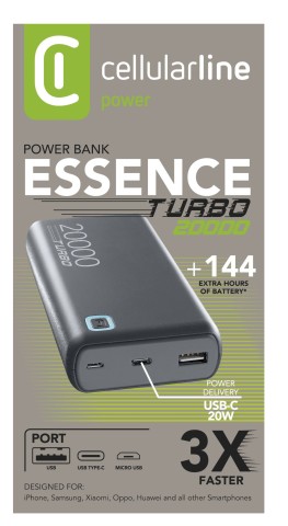 Cellularline ESSENCE TURBO 20000