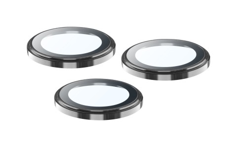 Cellularline Camera Lens Ring - iPhone 16 Pro/16 Pro Max Vetro temperato per la protezione della fotocamera
