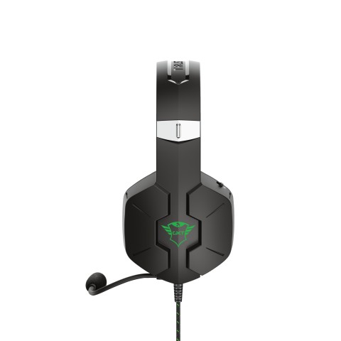 Trust GXT 323X Carus Auricolare Cablato A Padiglione Gaming Nero, Verde