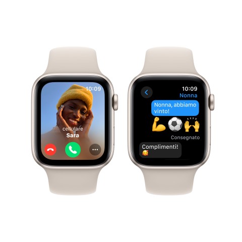 Apple Watch SE GPS Cassa 44mm in Alluminio Galassia con Cinturino Sport Galassia - S/M
