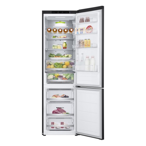 LG GBV7280DEV Frigorifero combinato, Classe D, 387L, Fresh Converter, Porte piatte, Nero
