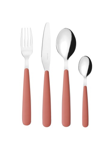 Fratelli Guzzini 127500264 set di posate 24 pz Grigio, Terracotta