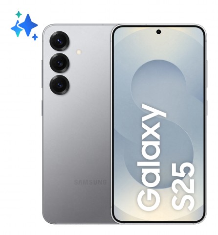 Samsung Galaxy S25 Smartphone AI, Display 6.2'' FHD+ Dynamic AMOLED 2X, Fotocamera 50MP, RAM 12GB, 256GB, 4.000 mAh, Silver shadow