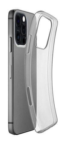 Cellularline Fine - iPhone 16 Pro Max Cover in gomma morbida ultra sottile e trasparente