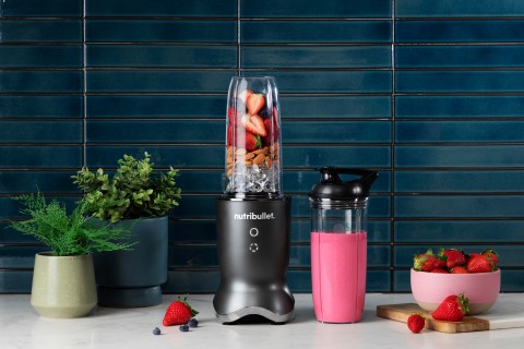 NutriBullet NB1206DGCC frullatore 0,9 L Frullatore da tavolo 1200 W Nero, Trasparente