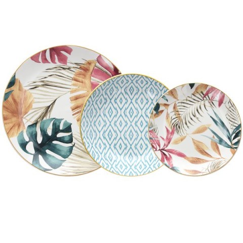 Tognana Porcellane MC070186009 servizio da tavola 18 pz Porcellana Multicolore