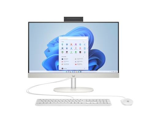 HP 23.8 inch All-in-One 24-cr0044nl PC Intel® Core™ i3 i3-1315U 60,5 cm (23.8") 1920 x 1080 Pixel PC All-in-one 8 GB DDR4-SDRAM 512 GB SSD Windows 11 Home Wi-Fi 6 (802.11ax) Bianco