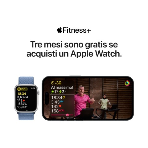 Apple Watch Series 9 GPS Cassa 41mm in Alluminio Mezzanotte con Cinturino Sport Loop Mezzanotte