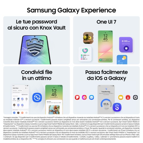 Samsung Galaxy A56 5G, Smartphone con Funzioni intelligenti, Display Super AMOLED 6.7”, 8GB RAM, 256GB, Camera 50MP, Batteria 5.000 mAh, IP67, Awesome Pink