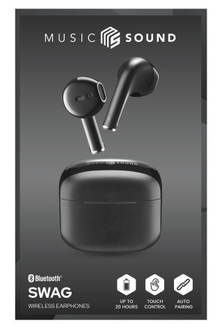 Music Sound Swag SWAG è l’auricolare a capsula Bluetooth disponibile in tantissimi colori brillanti e super trendy.
