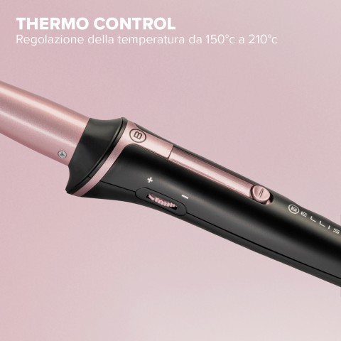 Bellissima Imetec Iconic Curls, ferro arricciacapelli, rivestimento in ceramica, forma conica per ricci stretti e morbidi, temperatura 150°C/210°C, cono 13/25 mm, guanto termico, adatto a tutti i capelli