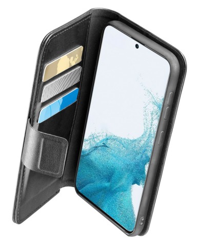 Cellularline Book Agenda - Galaxy S23 FE Custodia a libro effetto pelle con chiusura magnetica