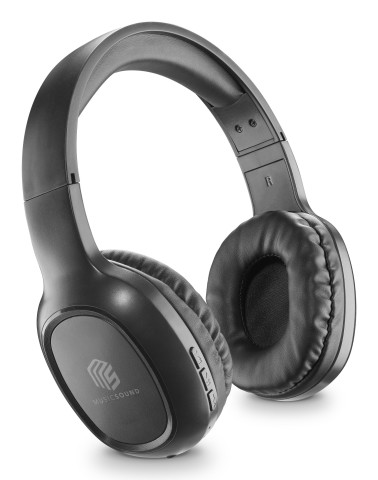 Music Sound Basic Cuffia on-ear Bluetooth dotata di remote control e microfono