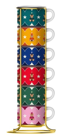 Bialetti Set 6 Tassen tazza Multicolore 6 pz