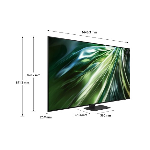 Samsung Smart TV 65” QE65QN90DATXZT Neo QLED 4K Mini LED Titan Black 2024, Processore NQ4 AI GEN2, Tecnologia Quantum Matrix, Neo Slim Design, Dolby Atmos