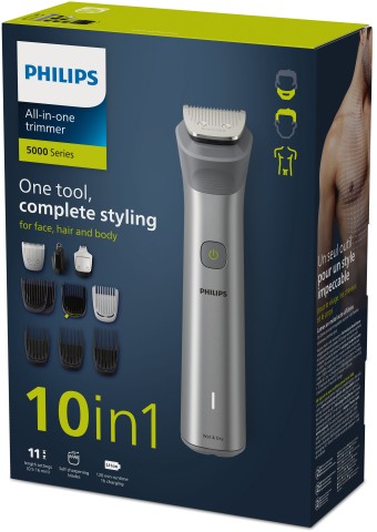 Philips Multigroom Series 5000 rasoio rifinitore all-in-one 10 in 1 per viso, testa e corpo MG5920/15