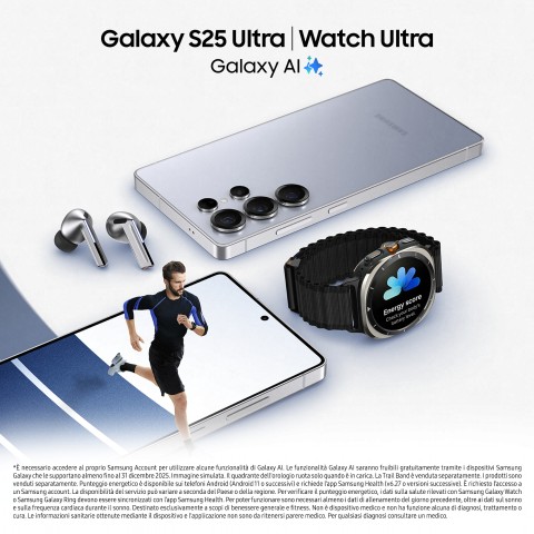 Samsung Galaxy S25 Ultra Smartphone AI, Display 6.9'' QHD+ Dynamic AMOLED 2X, Fotocamera 200MP, RAM 12GB, 1TB, 5.000 mAh, Titanium Black