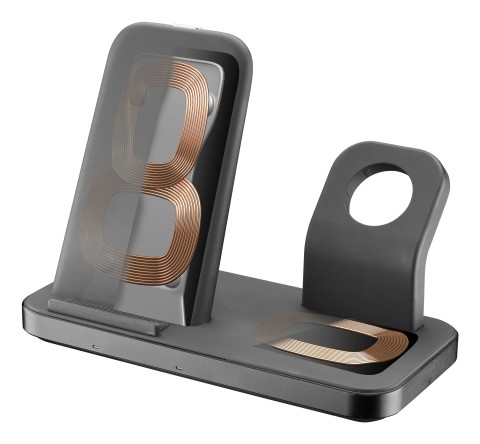 Cellularline TRIO WIRELESS CHARGER Supporto di ricarica wireless 3in1 per dispositivi Apple