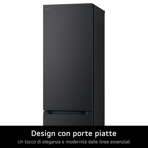 LG GBV7280DEV Frigorifero combinato, Classe D, 387L, Fresh Converter, Porte piatte, Nero
