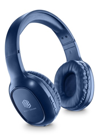 Music Sound Basic Cuffia on-ear Bluetooth dotata di remote control e microfono