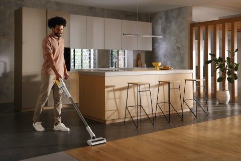 Miele Duoflex HX1 Aspirapolvere a bastone 2 in 1 Batteria Secco Filtro igienico Senza sacchetto Bianco, Giallo 2,5 Ah