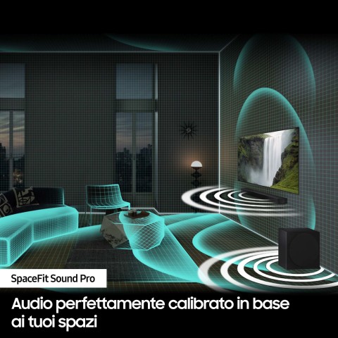 Samsung Soundbar HW-Q800D/ZF Serie Q, 11 Speaker, Wireless Dolby Atmos, Audio a 5.1.2 Canali, Q-Simphony, Alexa integrato e compatibile con Google Assistant, Black 2024