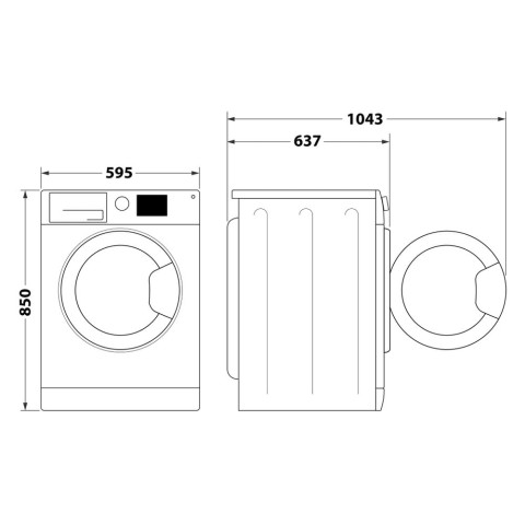 Hotpoint Ariston Lavatrice a libera installazione NR 849G WS A IT