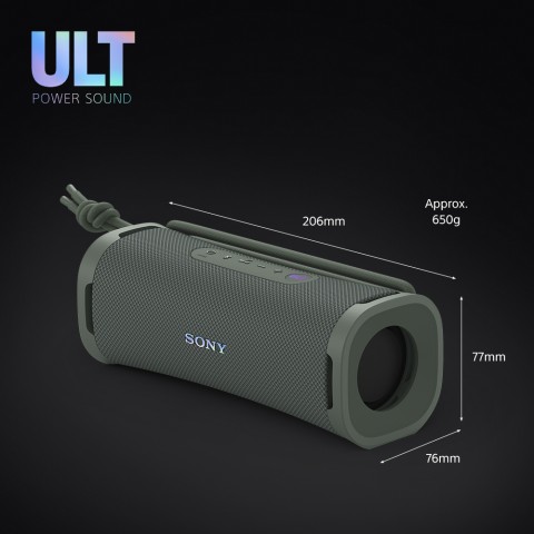 Sony ULT FIELD 1 - Speaker portatile wireless Bluetooth con ULT POWER SOUND, bassi potenti, IP67, impermeabile, antipolvere, antiurto, batteria da 12 ore, qualità chiamata chiara, anche da esterno, viaggio