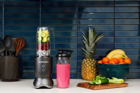 NutriBullet NB1206DGCC frullatore 0,9 L Frullatore da tavolo 1200 W Nero, Trasparente
