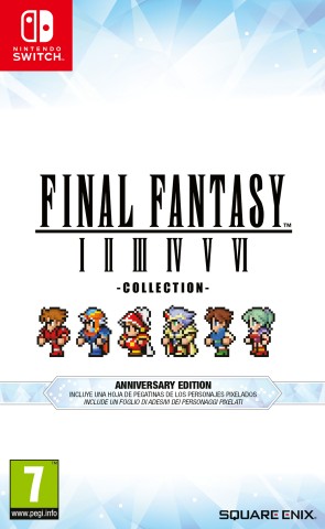 Deep Silver Final Fantasy I-VI Collection Anniversary Edition Anniversario Cinese semplificato, Cinese tradizionale, Tedesca, Inglese, ESP, Francese, ITA, Giapponese, Coreano, POR-BRA, Russo, Tailandese Nintendo Switch
