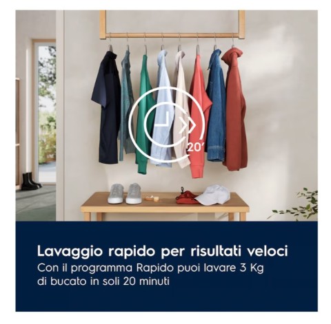 Electrolux EW6FBG210G lavatrice Caricamento frontale 10 kg 1400 Giri/min Bianco