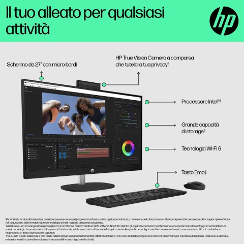 HP 27 inch All-in-One 27-cr0053nl PC Intel® Core™ i5 i5-1335U 16 GB DDR4-SDRAM 512 GB SSD Windows 11 Home