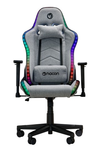 NACON PCCH-675-RGB sedia per videogioco Poltrona per gaming Seduta imbottita Grigio