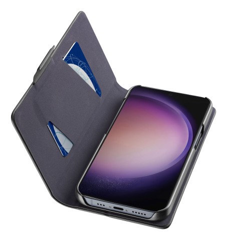 Cellularline Book - Galaxy S24 Ultra Custodia a libro con tasca portatessera e chiusura magnetica