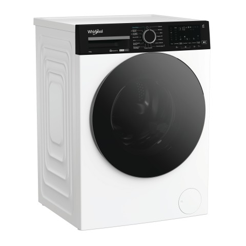 Whirlpool WPM 07W ADS IT lavatrice Caricamento frontale 10 kg 1400 Giri/min Nero, Bianco