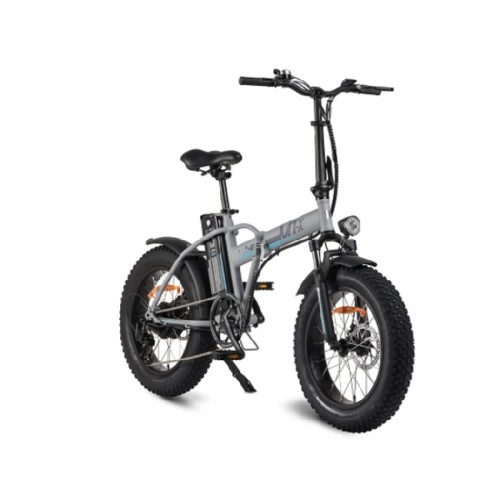 E-BIKE PIEG. ACCIAIO 250W 36V 20" AUT.40KM GRIGIO