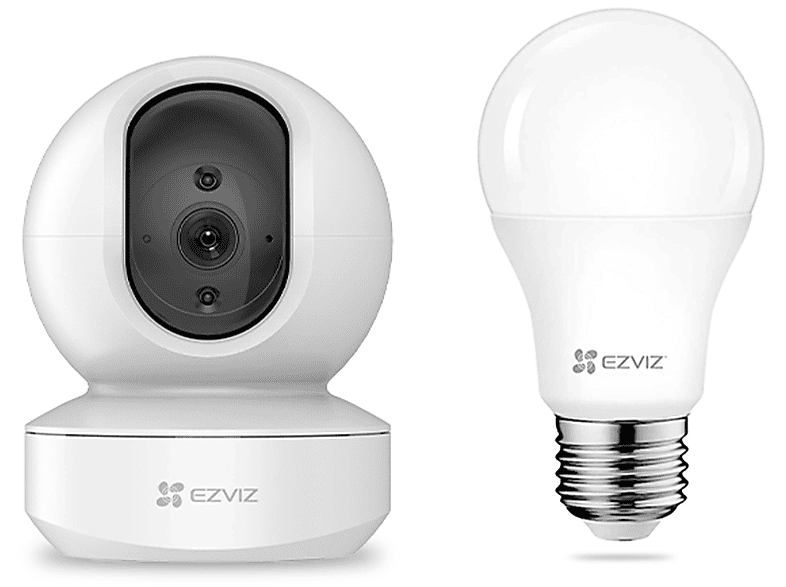 IP CAM MOTOR. FHD WIFI TY1 + LAMP.SMART LB1 WHITE