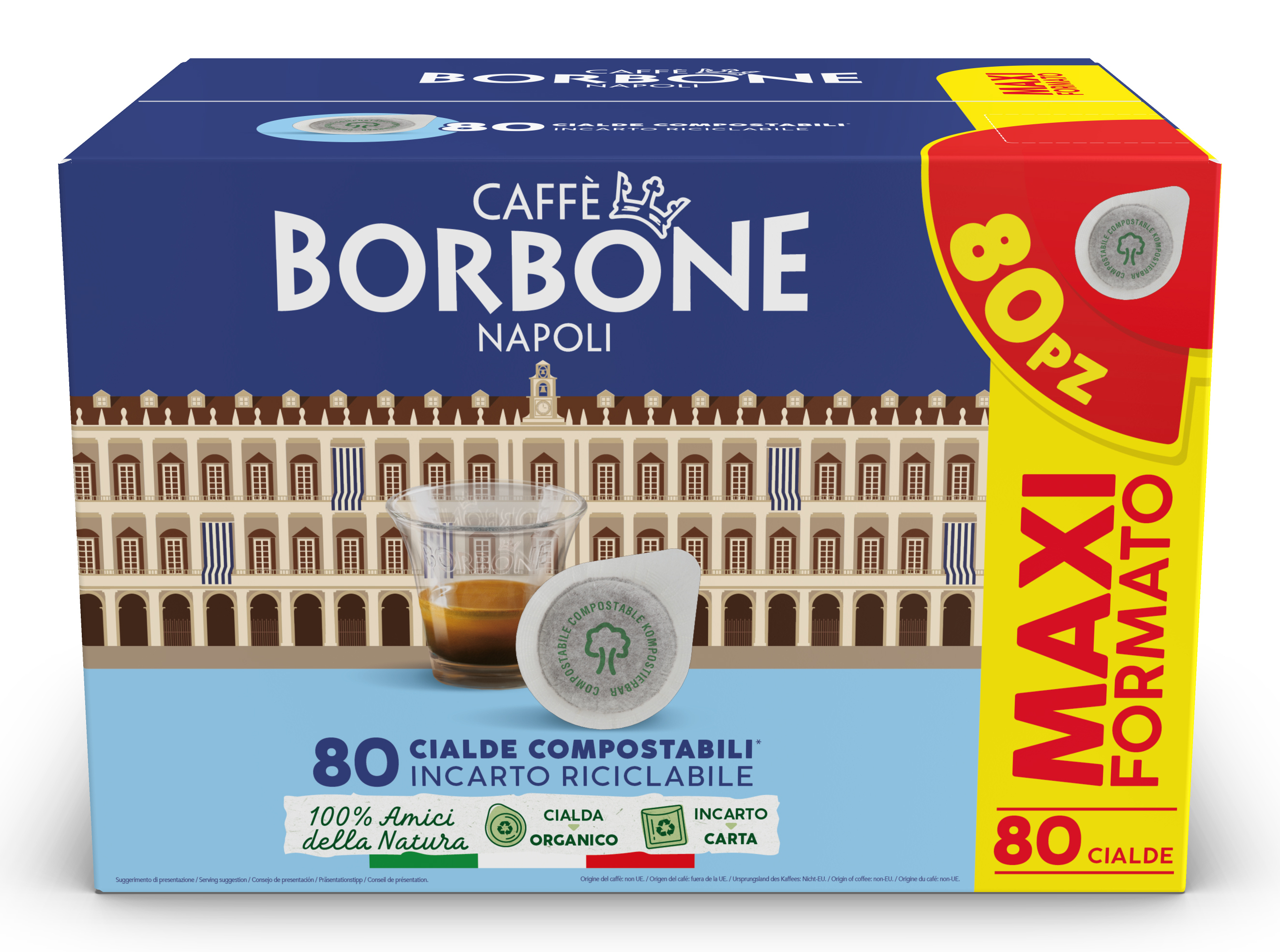 Caffè Borbone 44BNERADECISA80PZ Cialde caffè