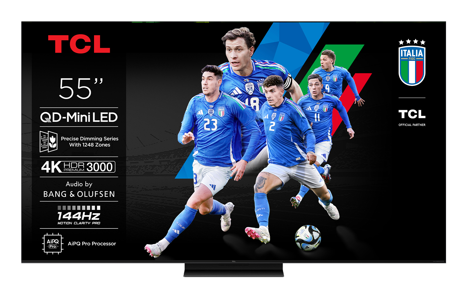 TCL C79K Serie Smart TV QD-MiniLED 4K 55" 55C79K, audio B&O, Dolby Vision IQ & Atmos, Google TV