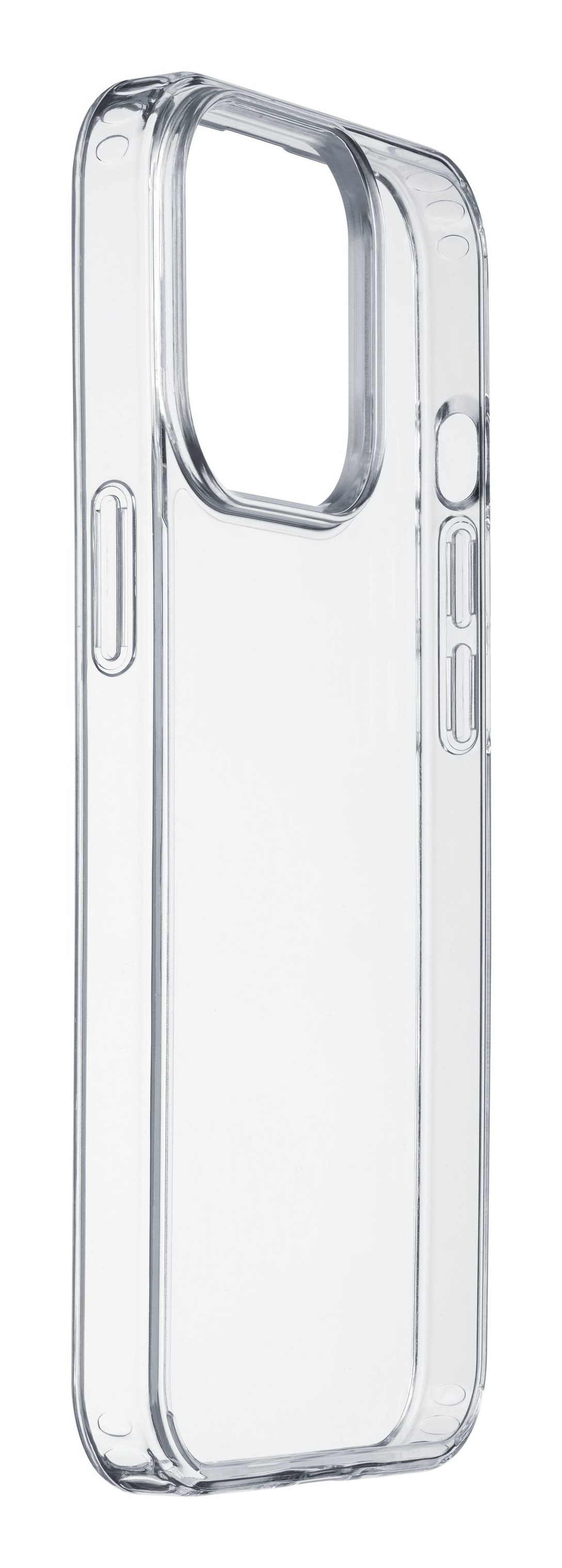 Cellularline Clear Strong - iPhone 15 Pro Max Custodia rigida con bordi in gomma